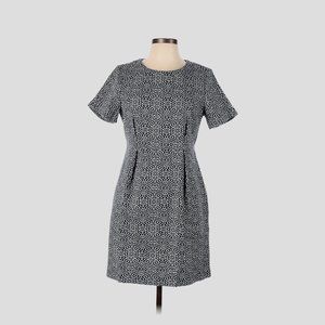 Pattern Cinched Waist Dress